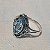 Anel em Prata 925 com Topázio Azul Lapidado - T005 - Imagem 1
