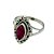 Anel de Prata 925 feminino com Rubi Indiano - R002 - Imagem 5