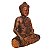 Estátua de Buda com Japamala Madeira suar Bali 52cm - Imagem 4