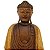 Estátua de Buda de Madeira - Escultura - 43cm - Imagem 4