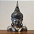 Buda Decorativo Madeira Bali 50cm Prata - Busto - Imagem 1