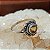 Anel Mandala de Prata 925 com Pedra Citrino - Imagem 2