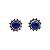 Brinco Sol em Prata 925 e Pedra Lápis Lazuli. - Imagem 3
