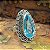 Anel Prata 925 Pedra Topázio Azul Gota Grande - Lançamento - Imagem 3