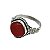 Anel de Prata 925 com Ágata vermelha - Indiano - Imagem 1