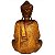 Escultura Buda de Madeira - 42cm + 02 Carranca 50cm - Imagem 7