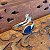Anel ajustável de Prata 925 Safira Azul Feito à Mão - S001 - Imagem 2