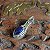 Pingente em prata 925 e pedra Safira Azul - Gota - Imagem 2