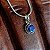 Pingente em prata 925 e pedra Safira Azul - Mandala - Imagem 1