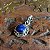 Pingente em prata 925 e pedra Safira Azul - Mandala - Imagem 2