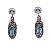Brinco Prata 925 - Indiano - Topázio Azul - Lançamento - Imagem 1