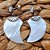 Brinco Prata Bali 925 - Madrepérola - shell. - Imagem 1