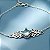 Pulseira Life de Prata 925 Topázio Azul - Imagem 1