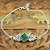 Pulseira Life de Prata 925 Esmeralda - Imagem 1