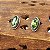 Brinco Navete de Prata 925 pedra Peridoto - Imagem 1