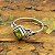 Anel Boho Prata 925 Indiano quadrado - Peridoto - Imagem 1