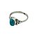Anel Boho Prata 925 Pedra Turquesa - Imagem 3