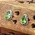 Brinco Indiano de Prata 925 Pedra Peridoto Gota lapidada - Imagem 1