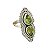 Anel Indiano Prata 925 com Peridoto Artesanal - Imagem 3