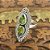 Anel Indiano Prata 925 com Peridoto Artesanal - Imagem 1