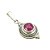 Pingente Prata 925 e Pedra Rubi - Boho - Imagem 2