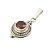 Pingente Boho Prata 925 com Granada Natural - Imagem 2