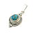 Pingente Prata 925 com Pedra Turquesa Boho - Imagem 2