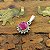 Pingente prata 925 com pedra Rubi Indiano Sol - P02 - Imagem 1