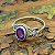Anel de Prata 925 com Ametista Oval Bali - A003 - Imagem 1