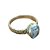 Anel Prata Bali 925 Topázio Azul - Boho - T003 - Imagem 3