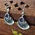 Brinco Prata Bali 925 com Ametista Boho - Imagem 2