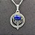 Pingente Prata 925 Bali Pedra Lápis Lazuli - Imagem 3
