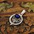 Pingente Prata 925 Bali Pedra Lápis Lazuli - Imagem 1