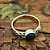 Anel Prata 925 Infinito Pedra Esmeralda Charms - E004 - Imagem 1
