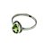 Anel de Prata 925 Gota com Pedra Peridoto - Imagem 3