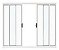 JANELA DE CORRER VITRÔ 4 FOLHAS ALUMÍNIO BRANCO LINHA MODULAR - Imagem 2