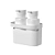 Conjunto Dispensers para detergente e Organizador Flow - Imagem 3