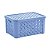 Cesta Organizadora Rattan com Tampa - G - 711 - Imagem 5