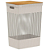 Cesto para Roupas Grid c/ tampa de Bambu - 49L - Imagem 1