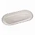 TRAVESSA CRISTAL DE CHUMBO OVAL PEARL 24x12x2cm - Imagem 1