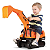 Trator Escavadeira Infantil Gigante Giant Escavator Roma Brinquedo Retroescavadeira - Imagem 1