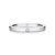 ALIANÇA MINIMAL QUADRADA COM DIAMANTE E OURO BRANCO 18K - Imagem 2