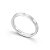 ALIANÇA MINIMAL QUADRADA COM DIAMANTE E OURO BRANCO 18K - Imagem 1