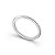 ALIANÇA MINIMAL REDONDA COM DIAMANTE E PRATA - Imagem 1