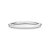 ALIANÇA MINIMAL REDONDA OURO BRANCO 18K - Imagem 1