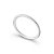ALIANÇA MINIMAL REDONDA OURO BRANCO 18K - Imagem 2