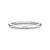 ALIANÇA MINIMAL REDONDA COM DIAMANTE E OURO BRANCO 18K - Imagem 2