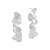 BRINCO FOLHAS MAXI PRATA - Imagem 1