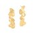 BRINCO FOLHAS MAXI EM BANHO DE OURO - Imagem 1