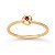 ANEL AFETO RODOLITA OURO 18K - Imagem 1